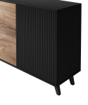 RANDOM KM-1 komoda dąb wotan/czarny