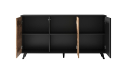 RANDOM KM-1 komoda dąb wotan/czarny