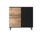 RANDOM KM-2 komoda dąb wotan/czarny