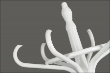 Wieszak drewniany WDR-1/WE BIAŁY