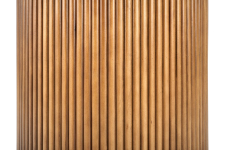 BRUNO stół okrągły fi 120/76 cm, biały marmur / orzechowy