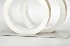 GALARDO stół rozkładany 160-200/90/76 cm, biały / złoty