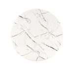 RAYMOND 2 stół fi 100/73 cm, blat - biały marmur, nogi - złoty