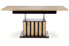 BARETTI ławostół dąb artisan/czarny