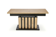 BARETTI ławostół dąb artisan/czarny