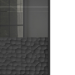 BULLET W-1 witryna czarny, nogi: złoty