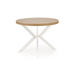 PERONI stół rozkładany 100-250/100/75 cm, dąb złoty - biały