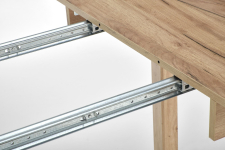 RINGO stół102-142x102x76 cm kolor blat dąb craft, nogi - dąb craft