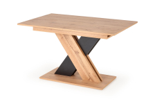 XARELTO stół rozkładany 130-175/85/76 cm, dąb wotan - czarny