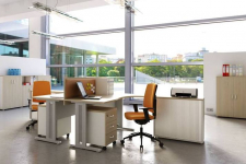 Biurko kształtowe lewe PRIMUS PB55L/60M 160/60x110/70x75h