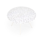 ARAMIS stół, blat - lastryko, nogi - biały