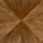 DANILO stół okrągły fi 120/74/65 cm, blat - orzechowy, nogi - czarny