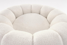 GASPAR fotel wypoczynkowy kremowy