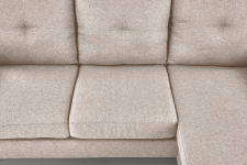 GERSON sofa z podnóżkiem, beżowy