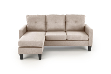 GERSON sofa z podnóżkiem, beżowy