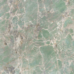 GIOVANI stół okrągły 135/76/60 cm, blat - zielony marmur, nogi - czarny