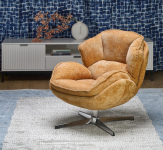 GUIDO fotel wypoczynkowy musztardowy