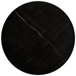 JULIETA zestaw 2 ław, czarny marmur / czarny