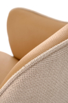 K527 krzesło brązowy / beżowy z funkcją obrotu