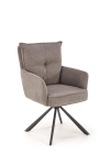 K528 krzesło popielaty z funkcją obrotu