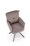 K528 krzesło popielaty z funkcją obrotu