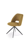 K546 krzesło musztardowy z funkcją obrotu