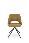 K546 krzesło musztardowy z funkcją obrotu