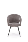 K550 krzesło popielaty z funkcją obrotu