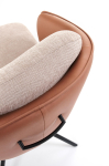 K554 krzesło brązowy / beżowy z funkcją obrotu