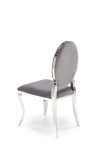 K555 krzesło popielaty / srebrny