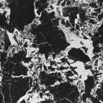 MANUEL stół okrągły 120/77 cm,  blat - czarny marmur, noga - czarny