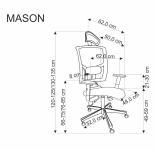 MASON fotel obrotowy czarny