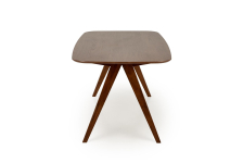 MIGUEL stół 160/90/75 cm, blat - orzechowy, noga - orzechowy