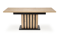 LAMELLO stół rozkładany 130-180/80/76 cm dąb artisan/czarny