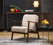 MILANO 1S fotel - beżowy tap. Castel 15