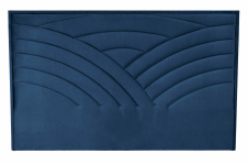 MODULO W3 łóżko 160 - wezgłowie granatowy tap. Monolith 77
