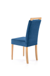 CLARION krzesło dąb miodowy / tap: MONOLITH 77 (granatowy)