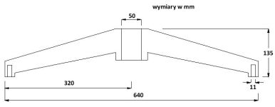 Uniwersalna podstawa do krzesła lub fotela średnica 640 mm (G301)