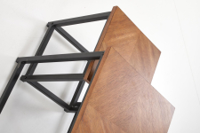 ELZA zestaw 2 ław, orzechowy / czarny 