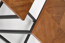 ELZA zestaw 2 ław, orzechowy / czarny 