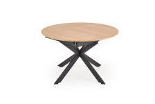 ACORD stół rozkładany 120-200/120/75 cm, naturalny / czarny