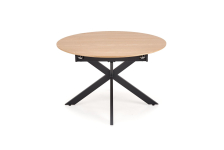 ACORD stół rozkładany 120-200/120/75 cm, naturalny / czarny