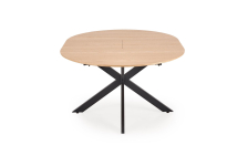 ACORD stół rozkładany 120-200/120/75 cm, naturalny / czarny