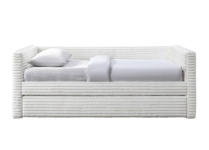 ALABAMA łóżko z wysuwanym dolnym materacem, kremowy