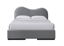 AMBER 160 łóżko z szufladami popiel velvet