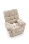 AMORE fotel wypoczynkowy z funkcją rozkładania beżowy