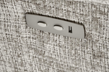 AMORE fotel wypoczynkowy rozkładany popielaty