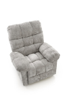 AMORE fotel wypoczynkowy rozkładany popielaty