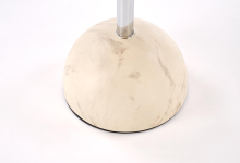 ARIANA ława, beżowy marmur / brązowy