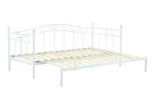 ARIZA łóżko z wysuwanym dodatkowym materacem, biały